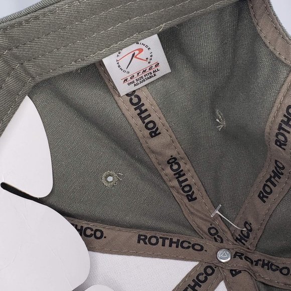 Army Defending America's Freedom Hat Cap Rothco Adjustable Green - Picture 4 of 6